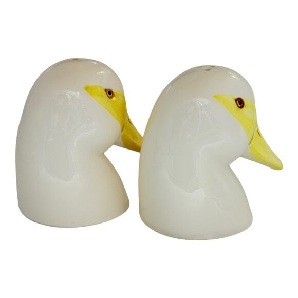 Ron Gordon Designs Anthropomorphic Duck Head Salt And Pepper Shaker Set Japan - Picture 2 of 9